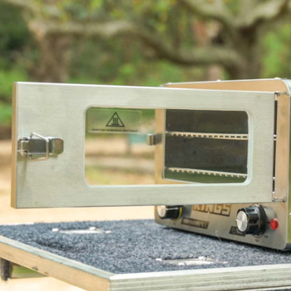 Adventure Kings Stainless Steel 12V Electric Camping Oven with Maximum Temperature of 180°C