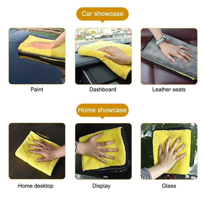 SEAMETAL Premium Microfiber Car Wash Towel for Detailing and Drying