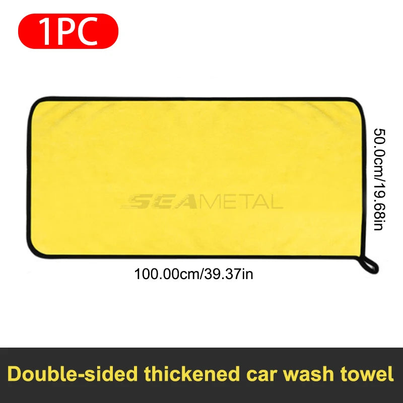 SEAMETAL Premium Microfiber Car Wash Towel for Detailing and Drying