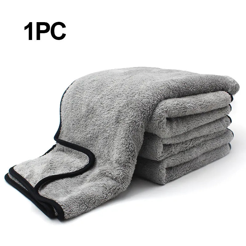 Premium Super Absorbent Microfiber Car Wash Towel - 100x40 cm Auto Cleaning Cloth for Efficient One-Time Drying