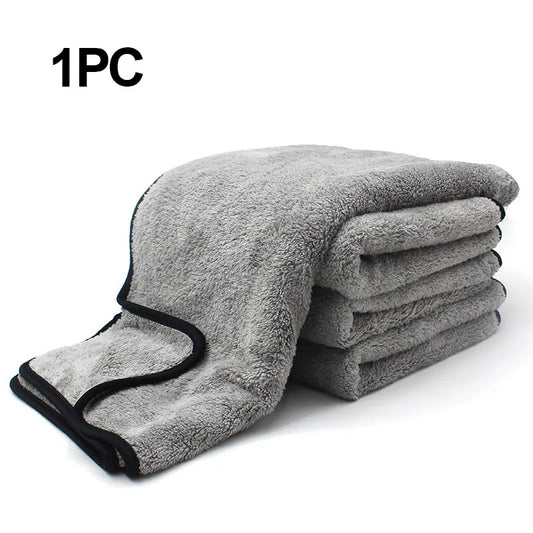 Premium Super Absorbent Microfiber Car Wash Towel - 100x40 cm Auto Cleaning Cloth for Efficient One-Time Drying