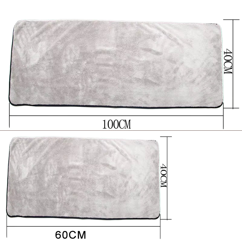 Premium Super Absorbent Microfiber Car Wash Towel - 100x40 cm Auto Cleaning Cloth for Efficient One-Time Drying
