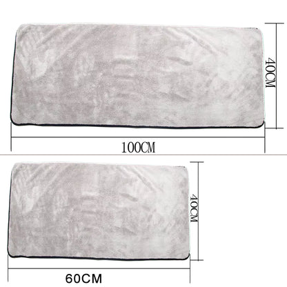 Premium Super Absorbent Microfiber Car Wash Towel - 100x40 cm Auto Cleaning Cloth for Efficient One-Time Drying