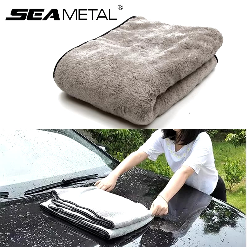 Premium Super Absorbent Microfiber Car Wash Towel - 100x40 cm Auto Cleaning Cloth for Efficient One-Time Drying