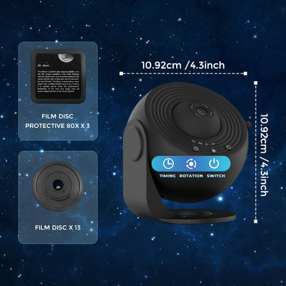 HD Starry Sky Galaxy Projection Lamp - LED Planetarium Night Light for Bedroom and Special Occasions