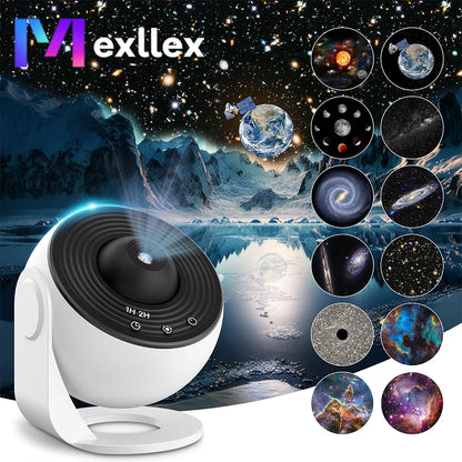 HD Starry Sky Galaxy Projection Lamp - LED Planetarium Night Light for Bedroom and Special Occasions