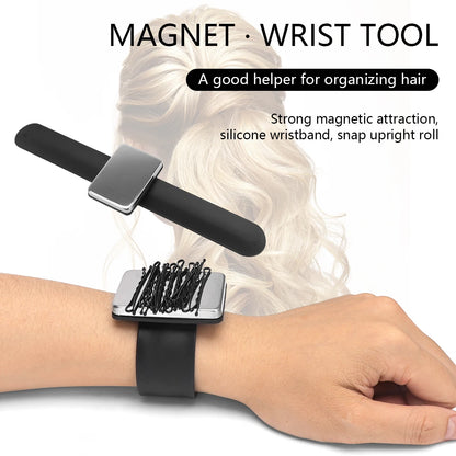 Professional Magnetic Pincushion and Silicone Wristband for Sewing and Hairstyling Applications