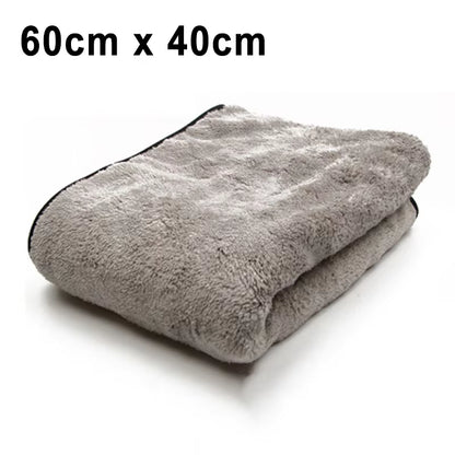 Premium Super Absorbent Microfiber Car Wash Towel - 100x40 cm Auto Cleaning Cloth for Efficient One-Time Drying